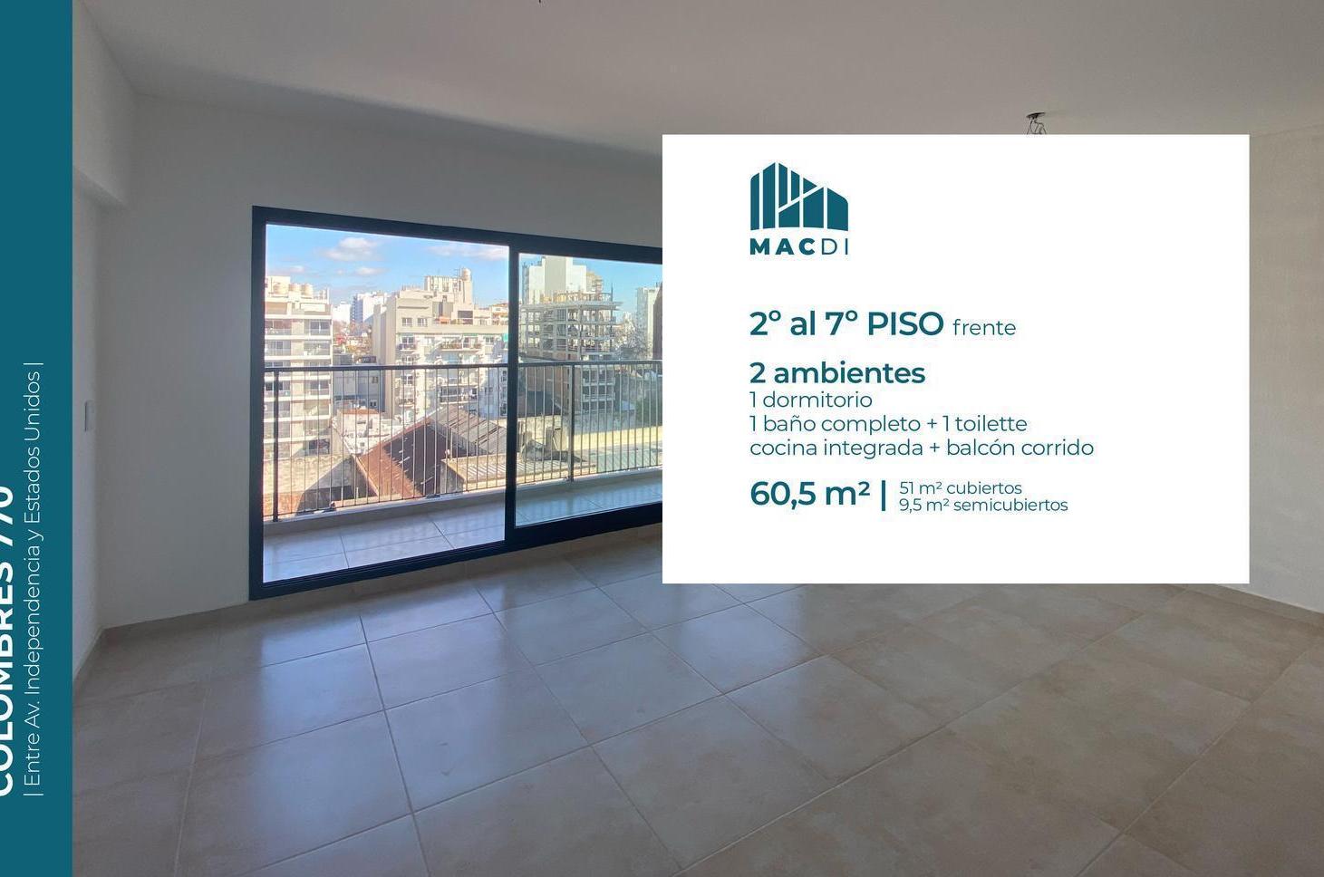 Foto de Excelente Departamento 2 ambientes a estrenar en Venta en Boedo, imagen 2