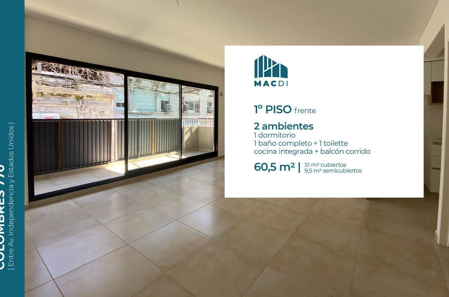 Foto de Excelente Departamento 2 ambientes a estrenar en Venta en Boedo, imagen 4