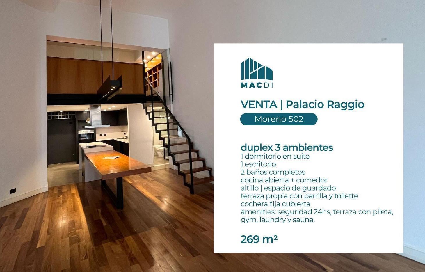 Foto de Excelente Dpto. 3 ambientes en Venta en el Palacio Raggio., imagen 1