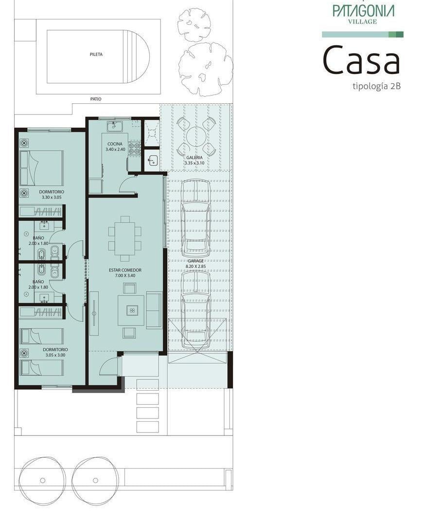 Foto de Duplex en Venta PB de 2 dorm 2 baños en Patagonia Village, imagen 1