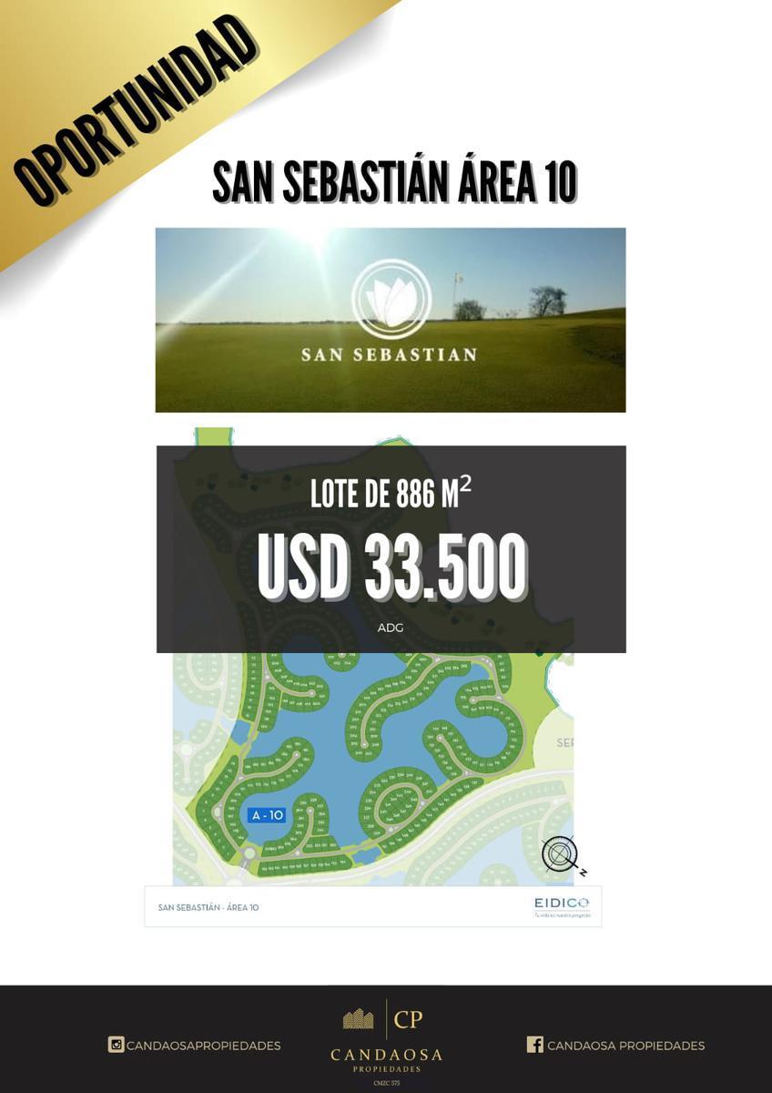 ADG. Super oportunidad! Lote en San Sebastián área 10