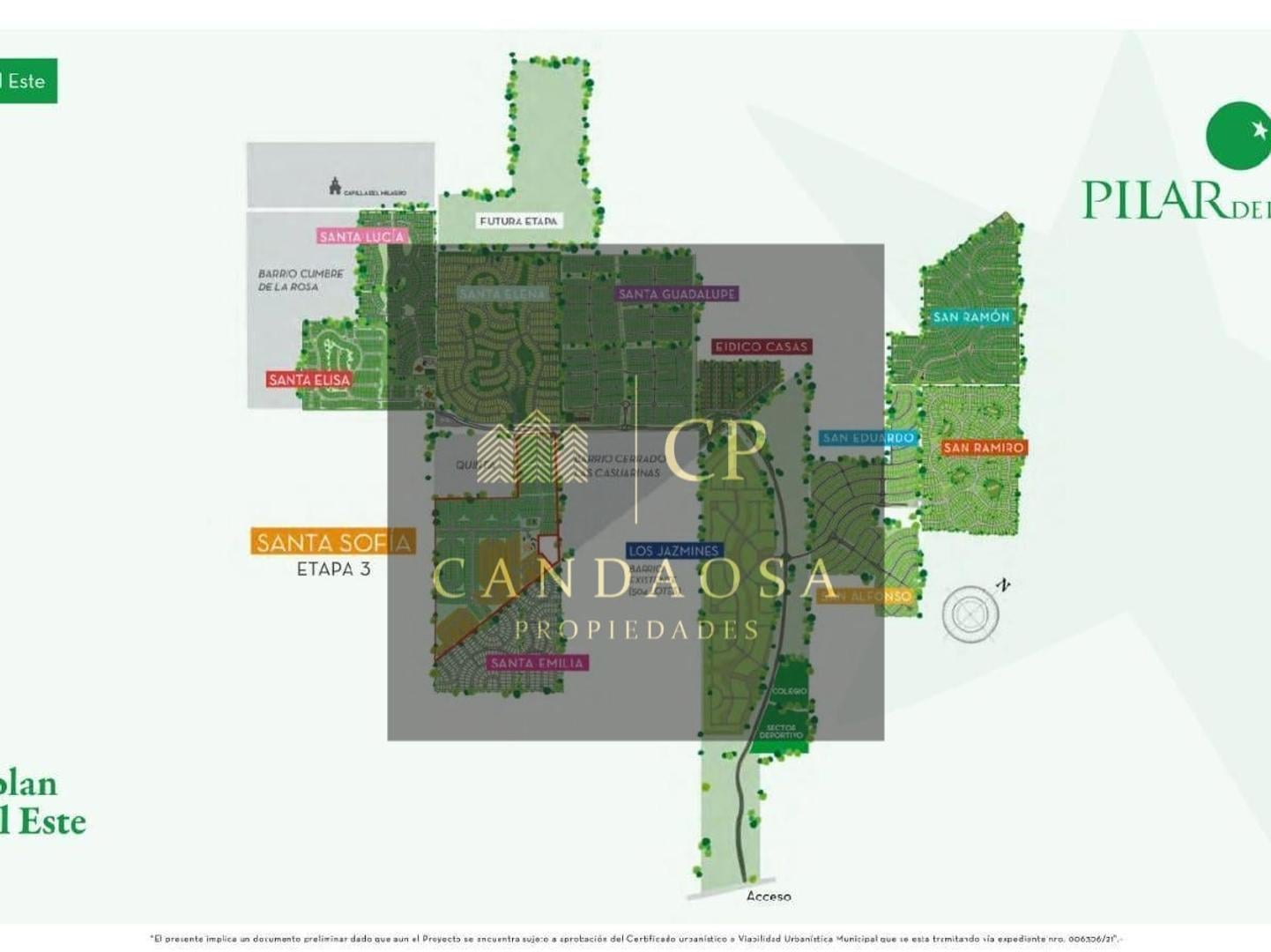 NEV.Lote en venta barrio Santa Lucia - Pilar del Este