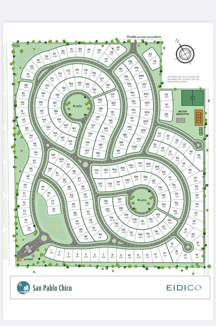 MLM. Hermoso lote interno en Barrio San Pablo Chico, Pilar