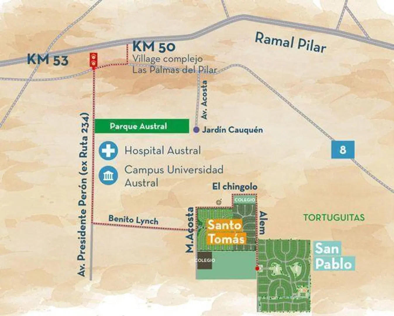 GLM. Oportunidad! Lote  venta en Barrio San Pablo, Pilar 3