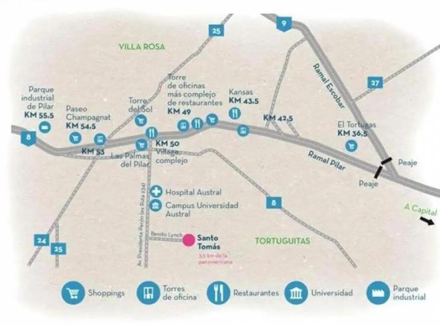 Lote interno en Venta en Barrio Santo Tomás, Pilar. 2