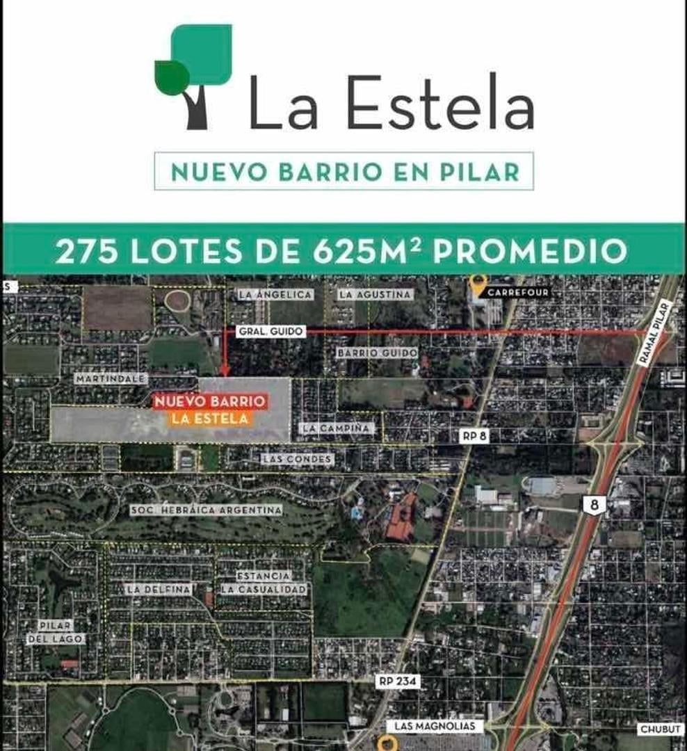 MLM. Hermoso lote interno en Barrio La Estela, Pilar