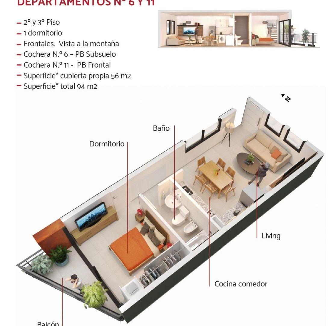 Foto de Departamento en alquiler c/ cochera en Dorrego, imagen 5