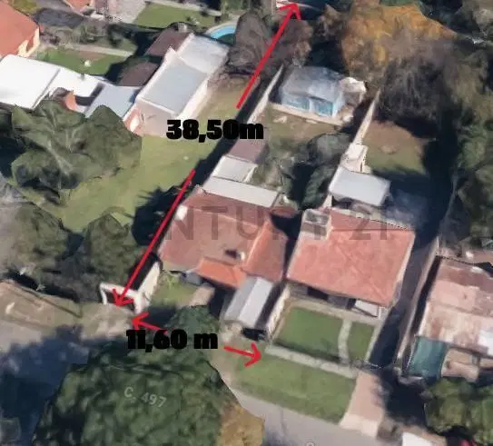 Lote con casa a reciclar o demoler 11.60m x 38,50m en Gonnet 3