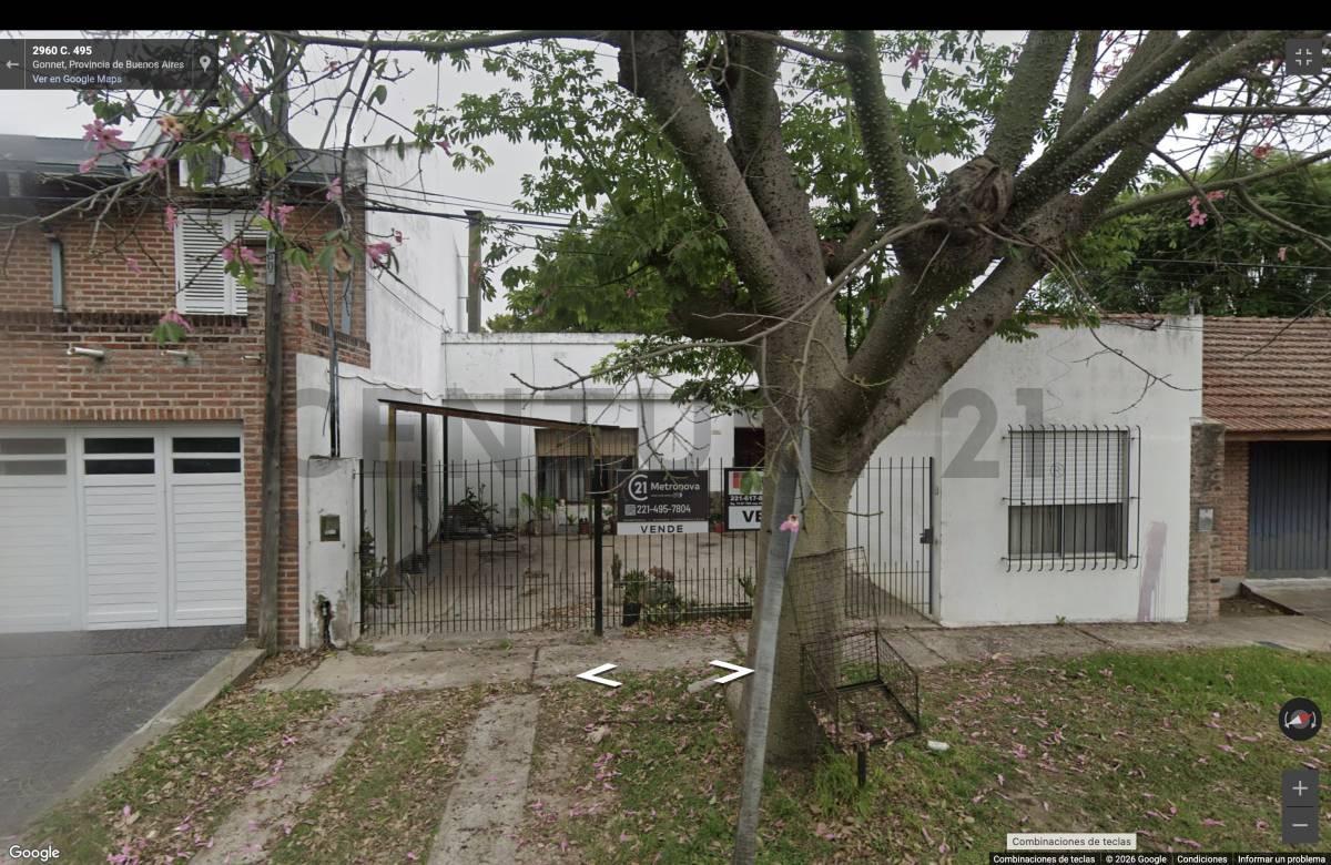 LOTE EN VENTA CON CASA A RECICLAR/DEMOLER EN GONNET