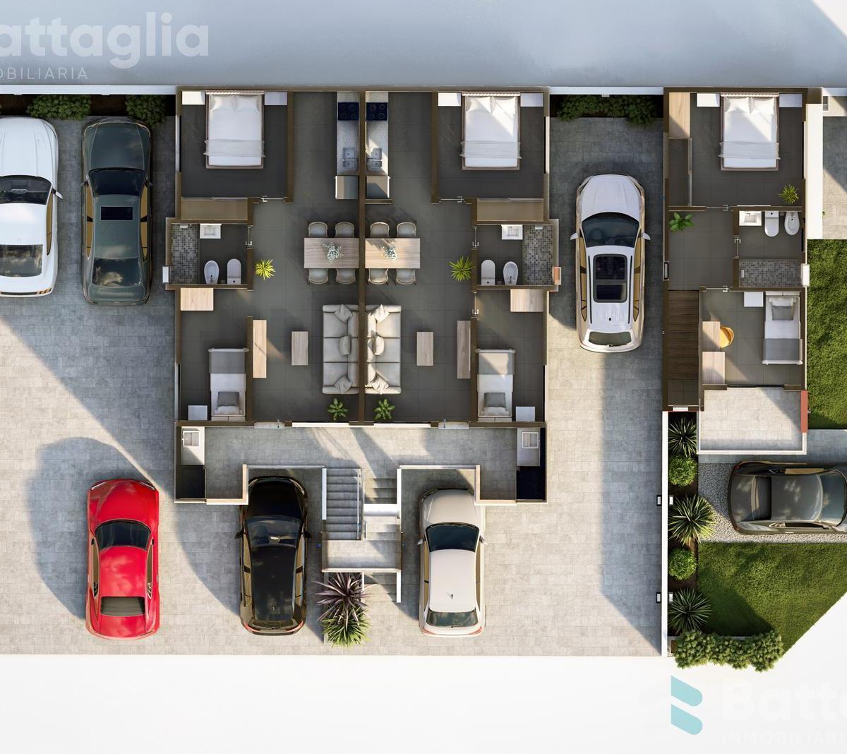 Departamento en Pb con Espacio Vehicular y Parrilla 4