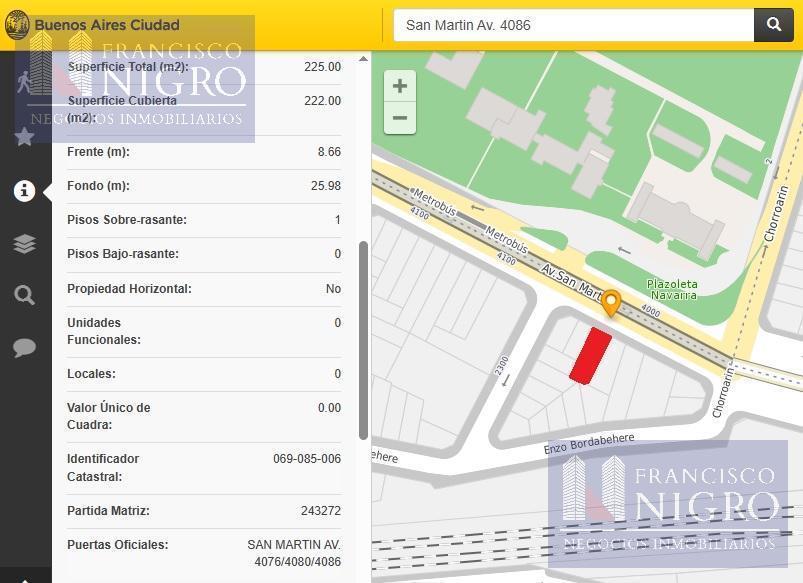 Foto de Venta Terreno 8,66 x 25,00 USAA-Frente Facultad de Agronomia, imagen 1