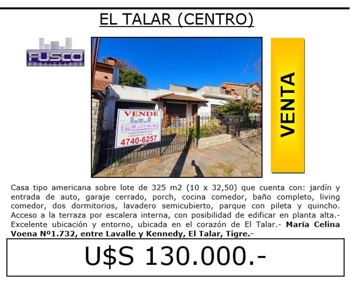 Foto de Casa en zona centro de El Talar, María Celina Voena Nº1.732, entre, imagen 1
