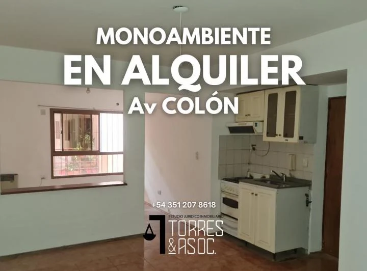 Alquiler de Monoambiente en Av. Colón, Córdoba Capital 1