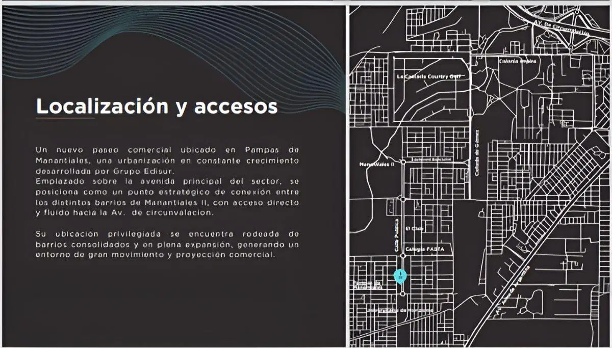 LOCALES Y OFICINAS EN NUEVO PASEO COMERCIAL - Barrio PAMPAS DE MANANTIALES 2