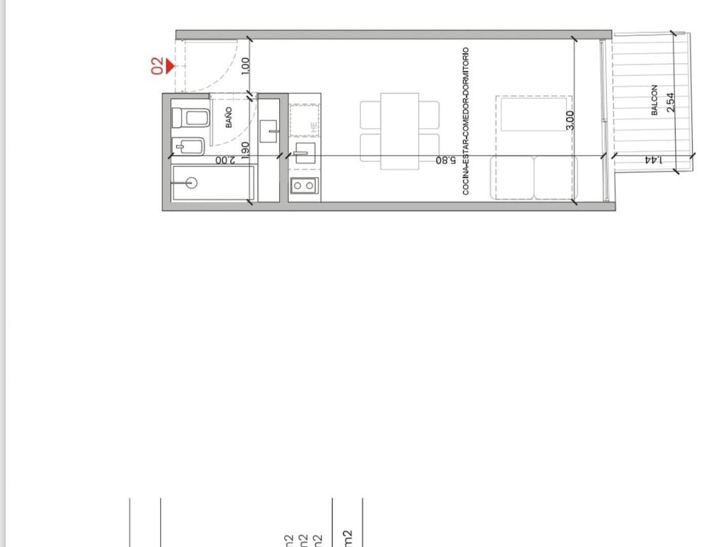 VENTA MONOAMBIENTE- EN POZO-