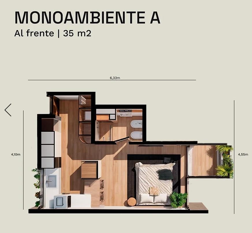Foto de VENTA - Monoambiente c/balcón Construcción - Aldrey, imagen 2
