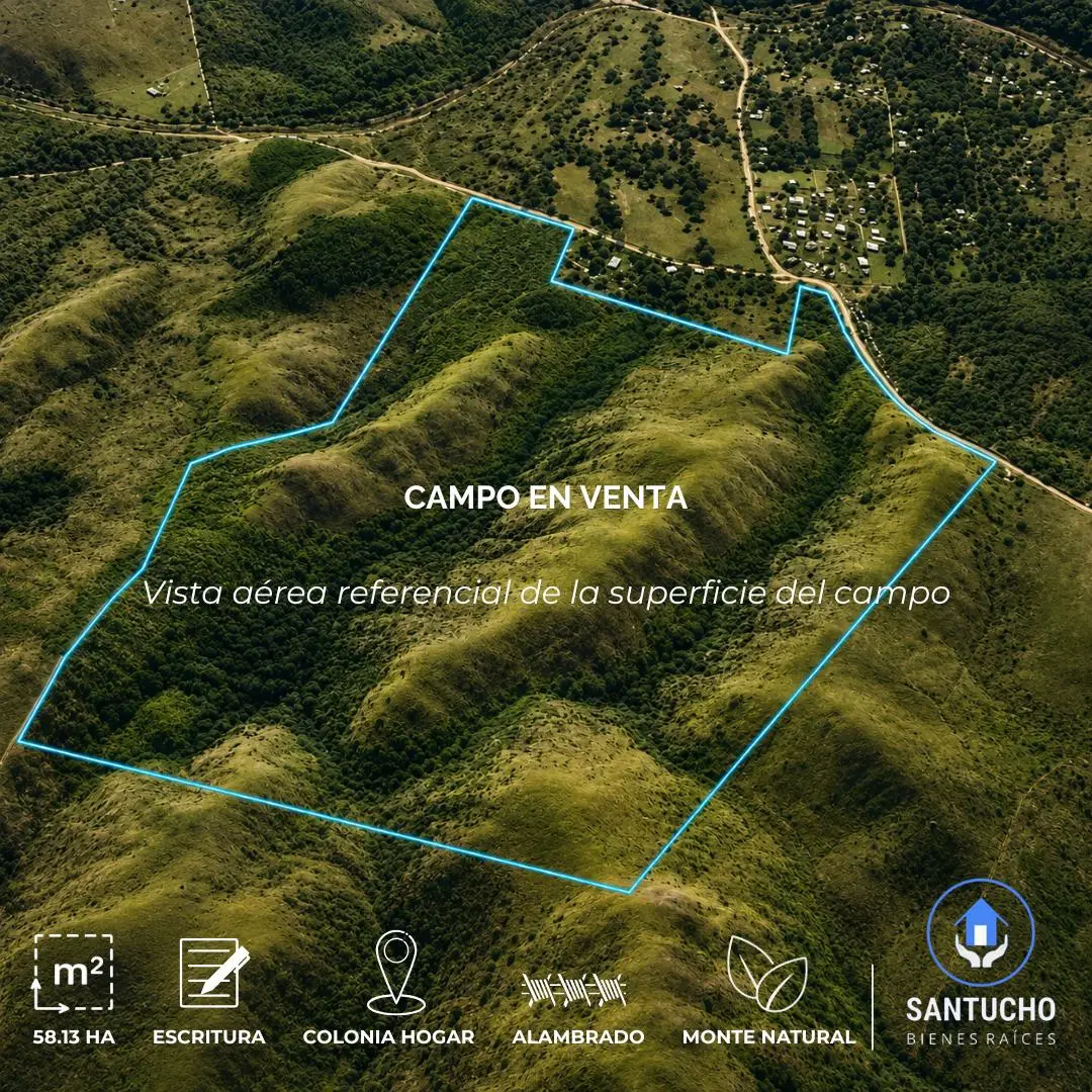 ️ VENTA / CAMPO 58.13 HA EN COLONIA HOGAR, CÓRDOBA ️ 2