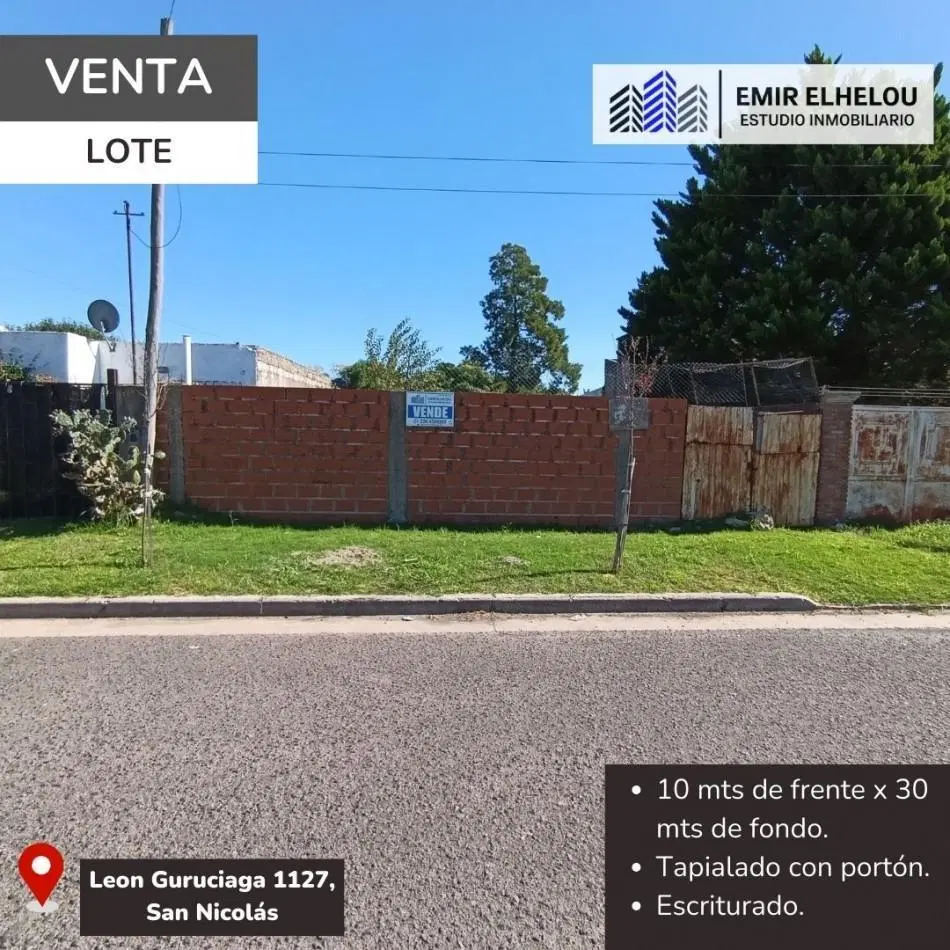 Lote en Leon Guruciaga y Azopardo 2