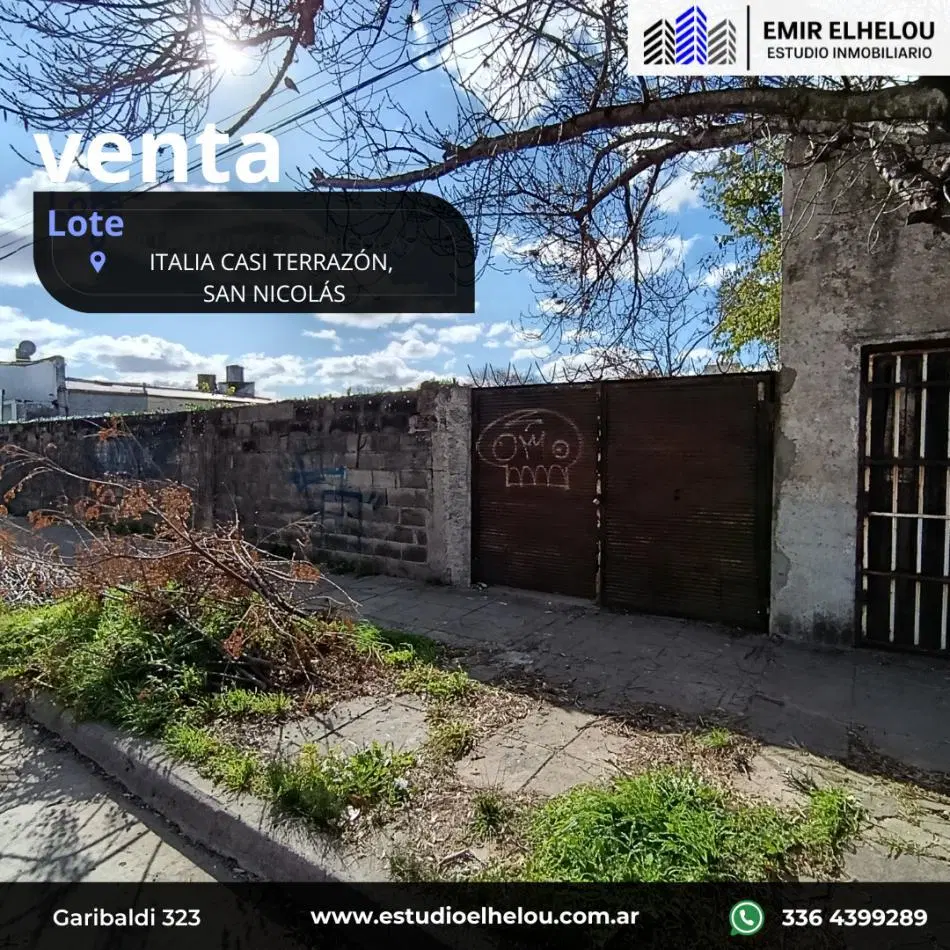 Excelente Lote de 400 mt² ubicado en calle Italia. 3