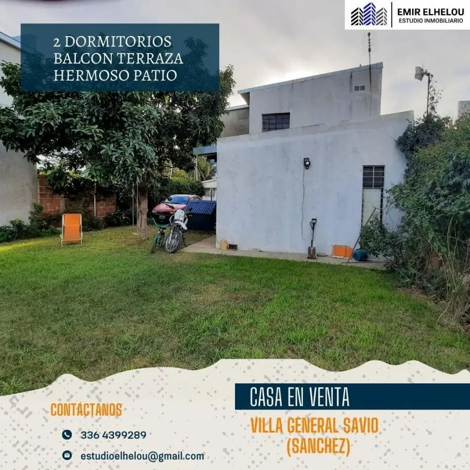 Casa 2 dormitorios en Villa General Savio(Sanchez) 3