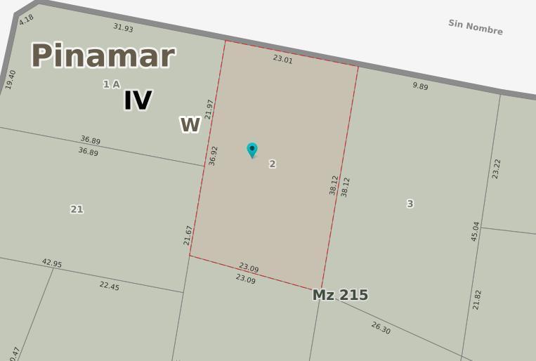 Terreno en Pinamar Norte