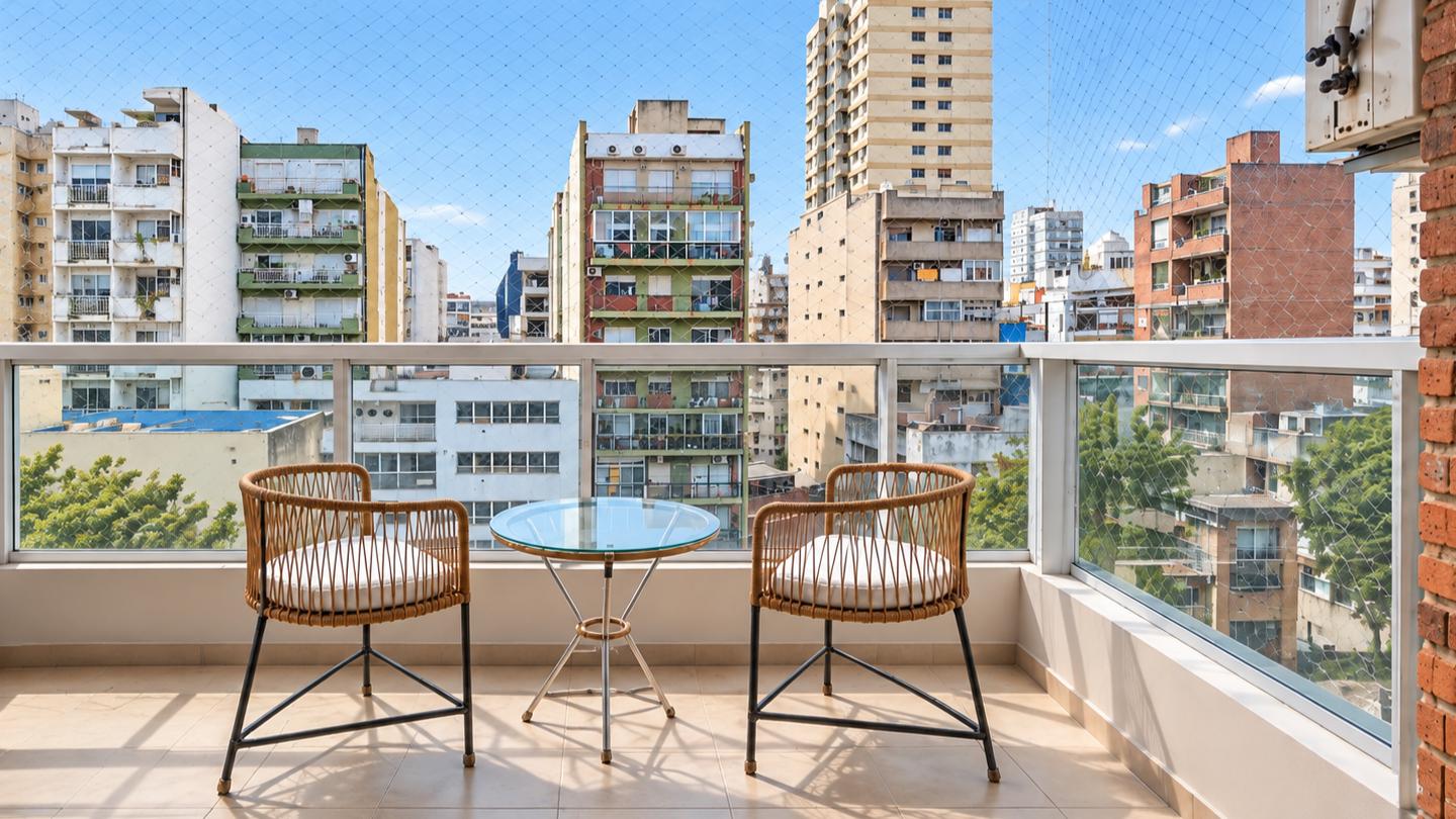 Foto de 2 ambientes amoblado con balcón cochera amenities, imagen 2
