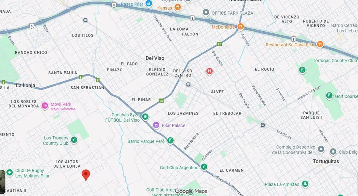 VENTA LOTE TERRENO CON CASA A TERMINAR EN DERQUI 2