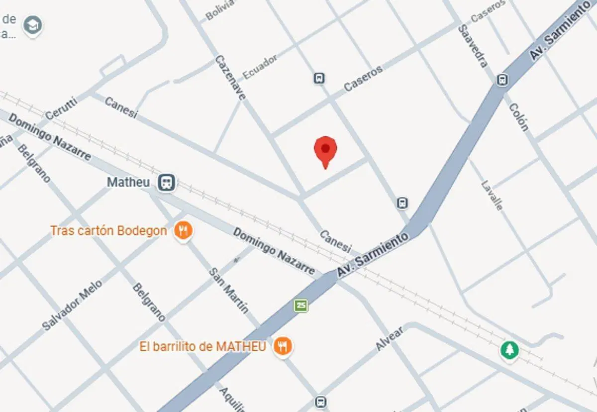 VENTA LOTE CON CASA A REFACCIONAR O DEMOLER MATHEU 3
