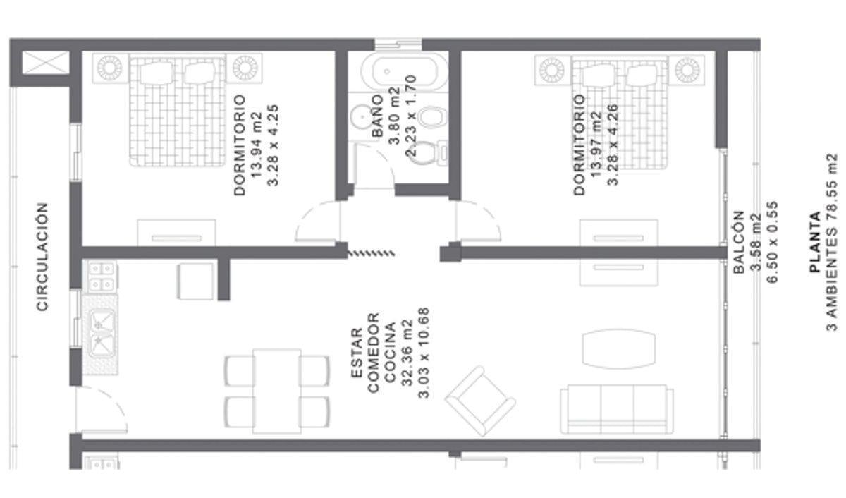 Foto de VENTA DEPTO 3 AMB PILAR CARABASSA B° LOS OLIVOS, imagen 5