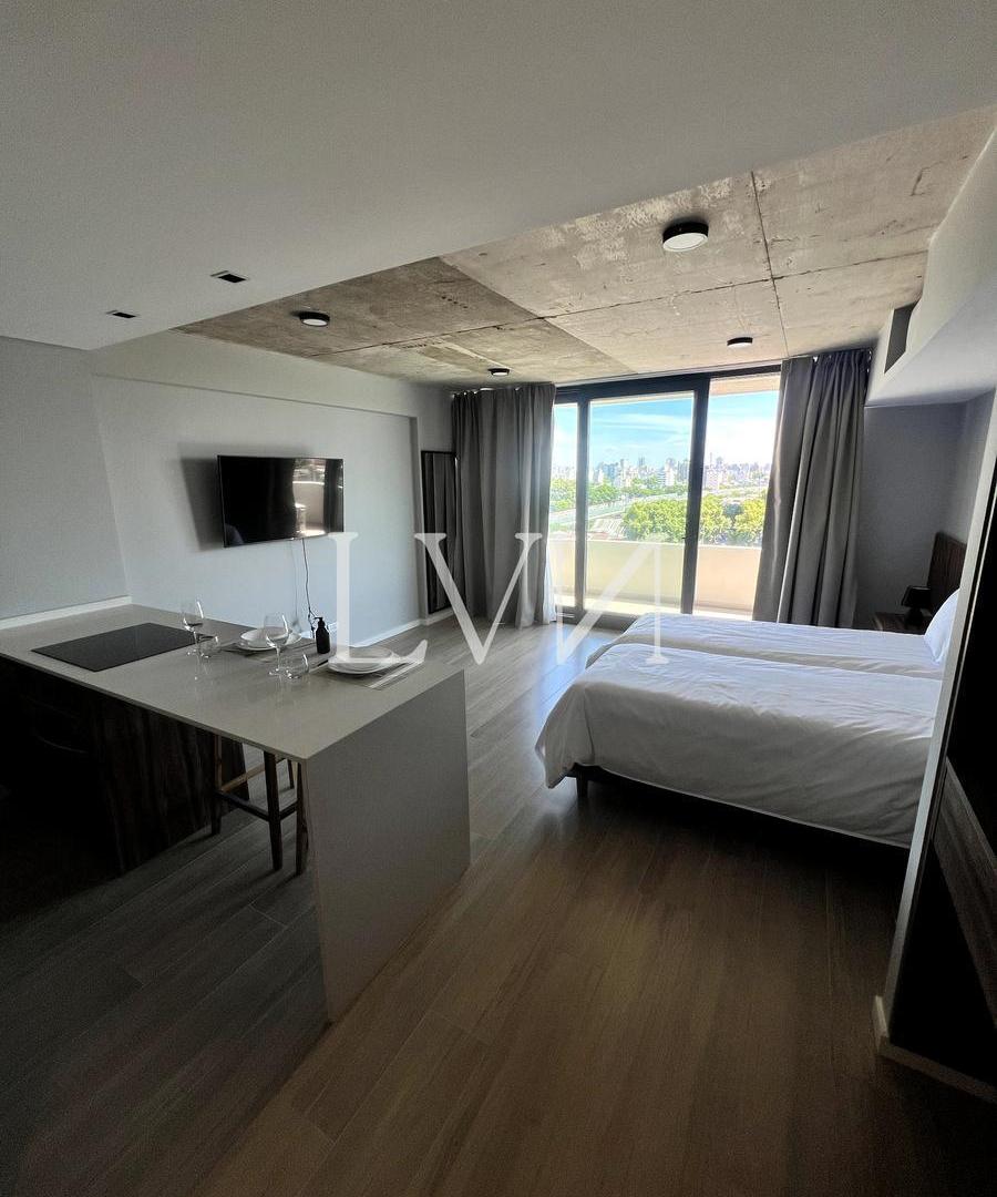 Alquiler departamento monoambiente con balcón a estrenar en Palermo Hollywood