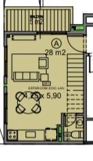 Venta Departamento de 2 ambientes en Duplex a estrenar!