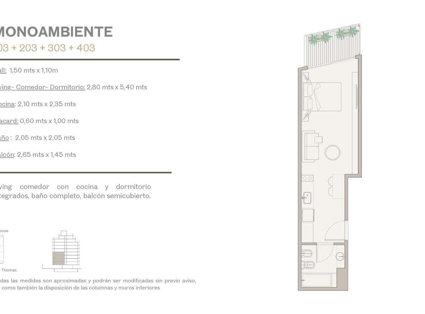 Foto de Venta Departamento Loft - Villa Ortuzar, imagen 3