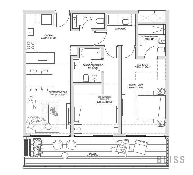 Foto de Departamento en venta de 3 ambientes - Bliss Buenos Aires, imagen 4
