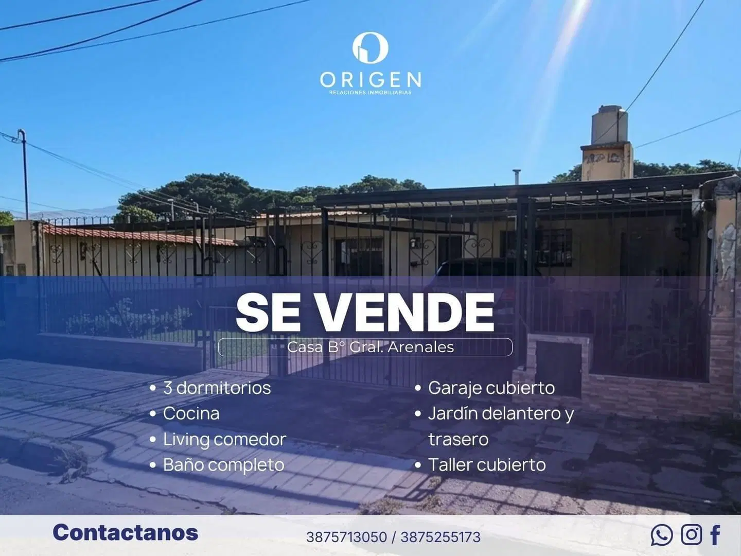 VENTA DE CASA EN SALTA, BARRIO GENERAL ARENALES 2