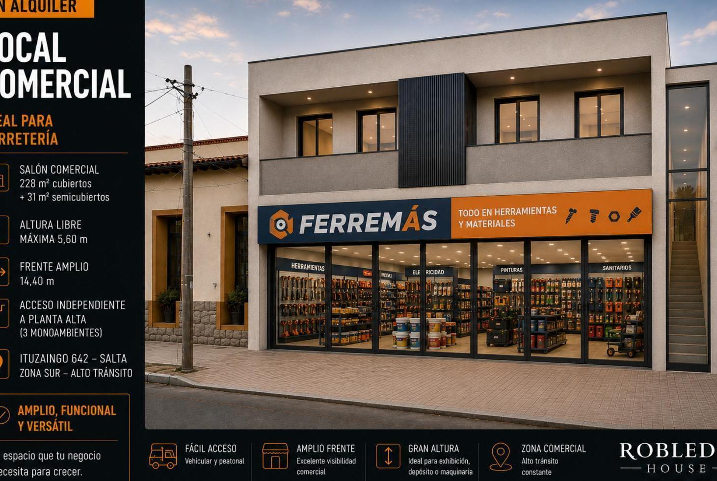 Foto de Alquiler Local comercial con 340 m² con oficinas en el Microcentro de Salta Capital, imagen 3