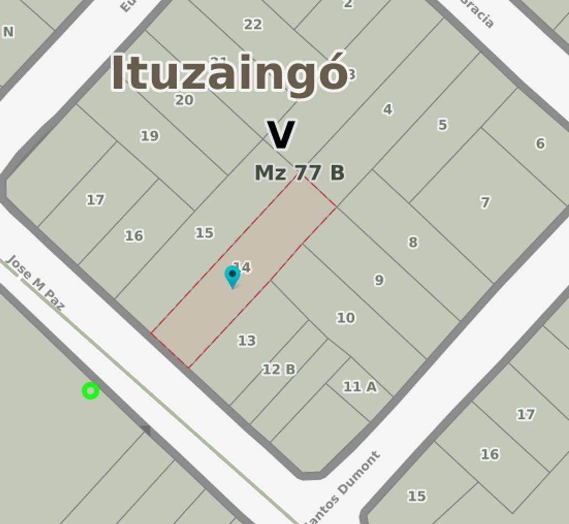 Venta lote terreno Ituzaingó 642 m2. OPORTUNIDAD