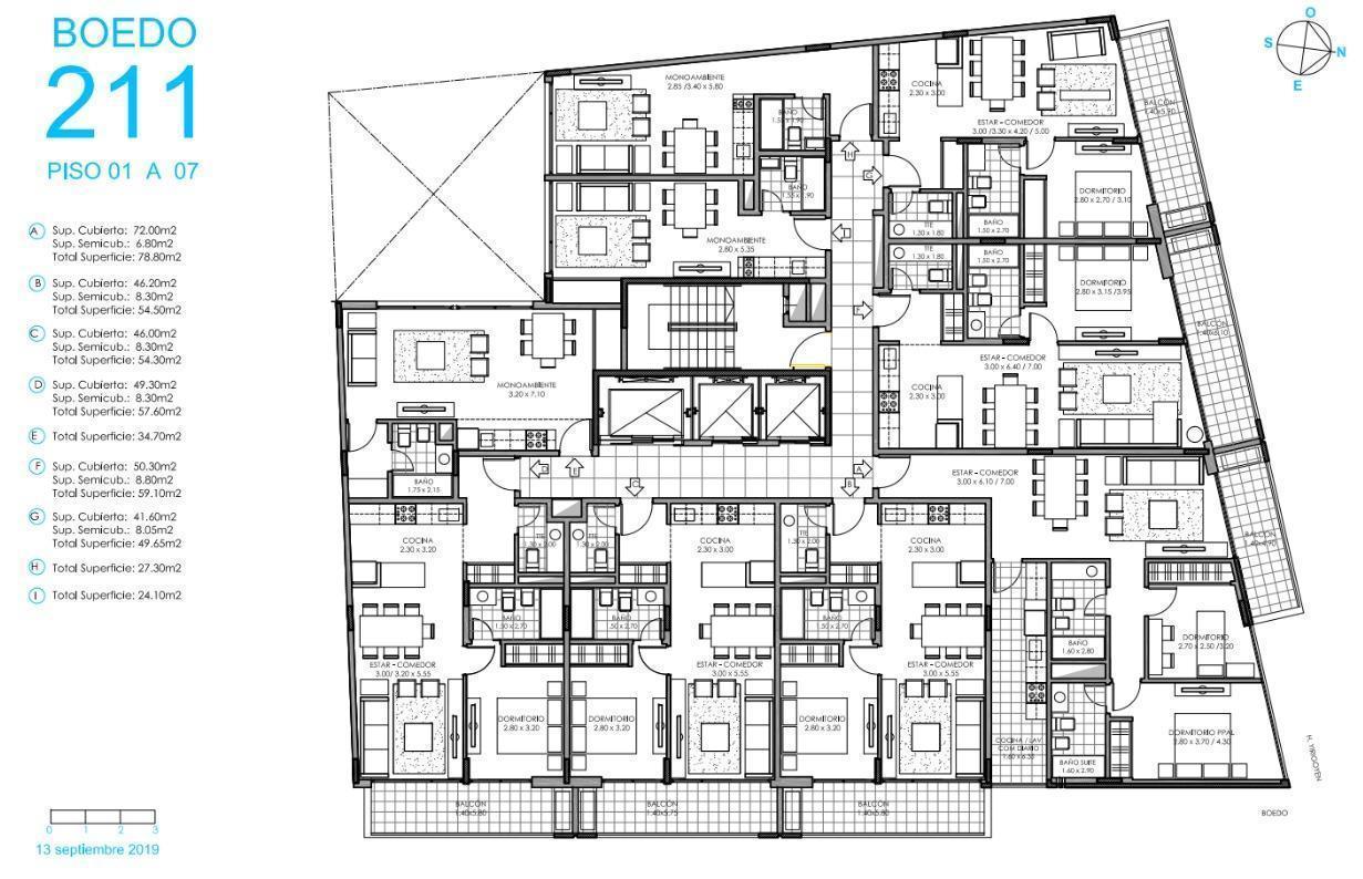 Venta 2 ambientes a estrenar. Amenities - Almagro