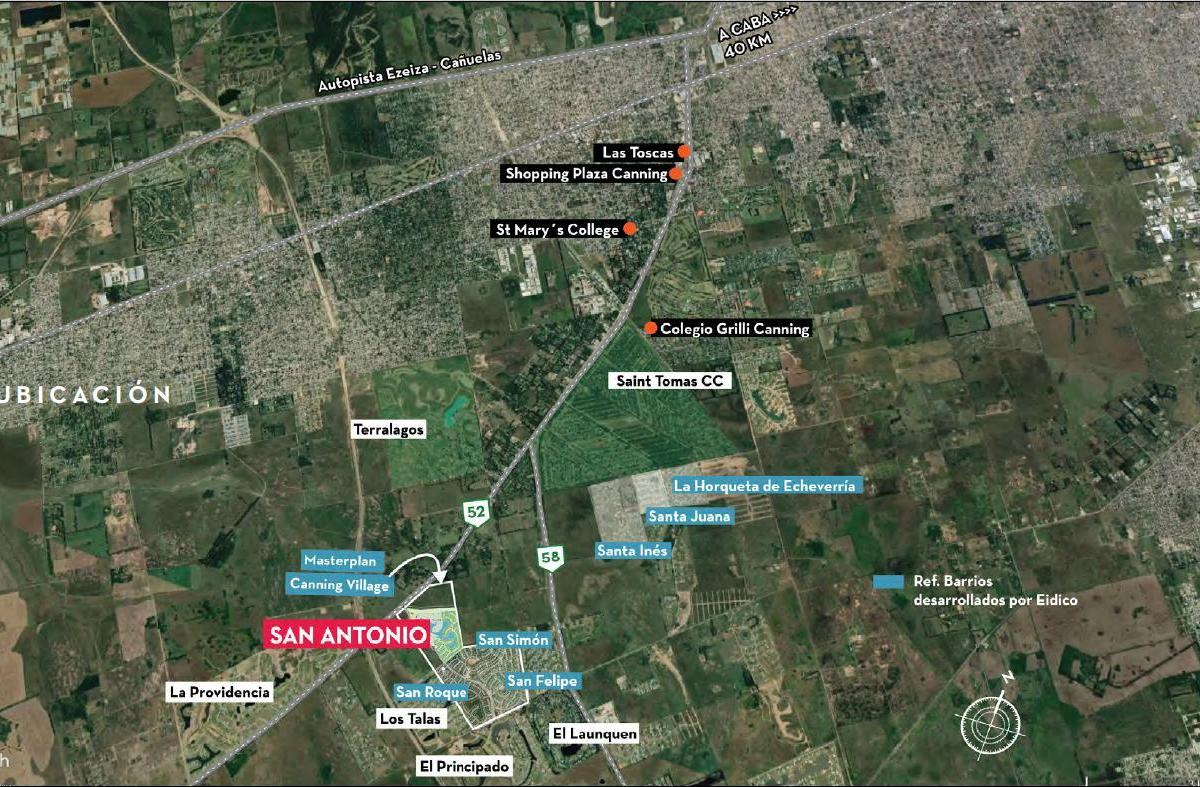 LOTE A LA LAGUNA - BARRIO SAN ANTONIO -CANNING VILLAGE -