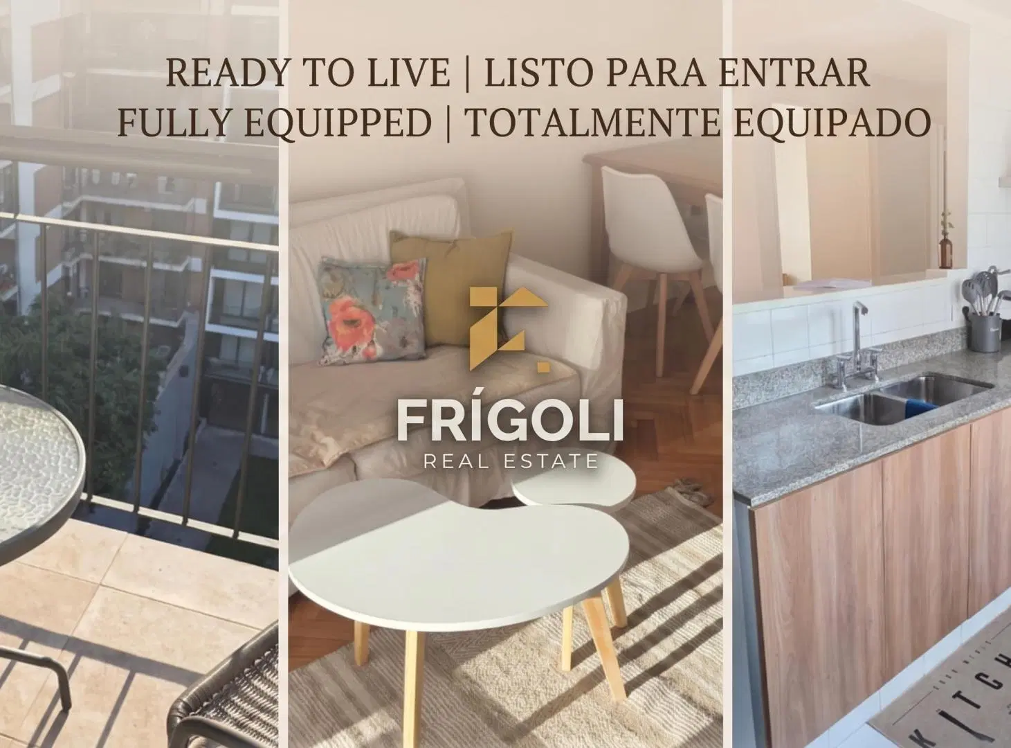 IMPECABLE 2 AMB | TOTALMENTE EQUIPADO | BALCÓN TERRAZA SOLEADO | 56M² | PALERMO SOHO | COCHERA Opc. 3