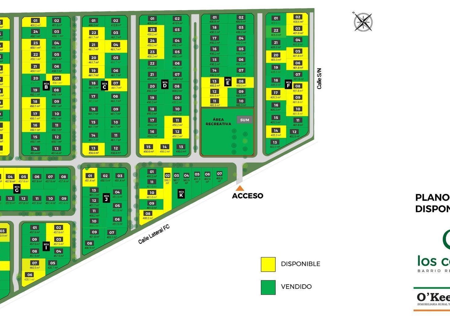 Terreno en venta barrio Los Cedros