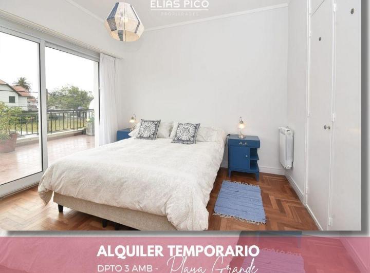 ALQUILER TEMPORARIO 3 amb con cochera Playa Grande MdP