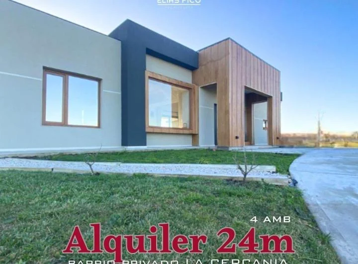 ALQUILER 24 MESES Moderna Casa 4 amb - barrio privado La Cercanía 2