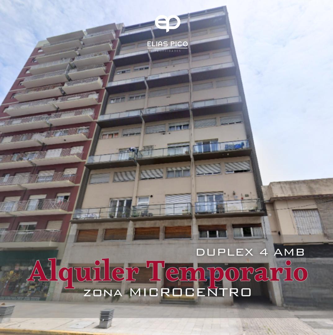 ALQUILER TEMPORARIO Duplex 3 amb con cochera - zona microcrentro