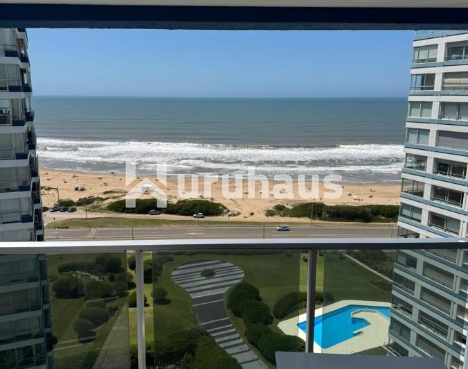 ALQUILER APARTAMENTO DOS DORMITORIOS PUNTA DEL ESTE PLAYA BRAVA EDIFICIO OCEEAN TOWER