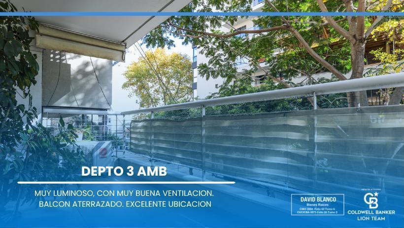 Departamento en Villa del Parque, depto 3 ambientes, balcón aterrazado, 2 baños, depto en CABA
