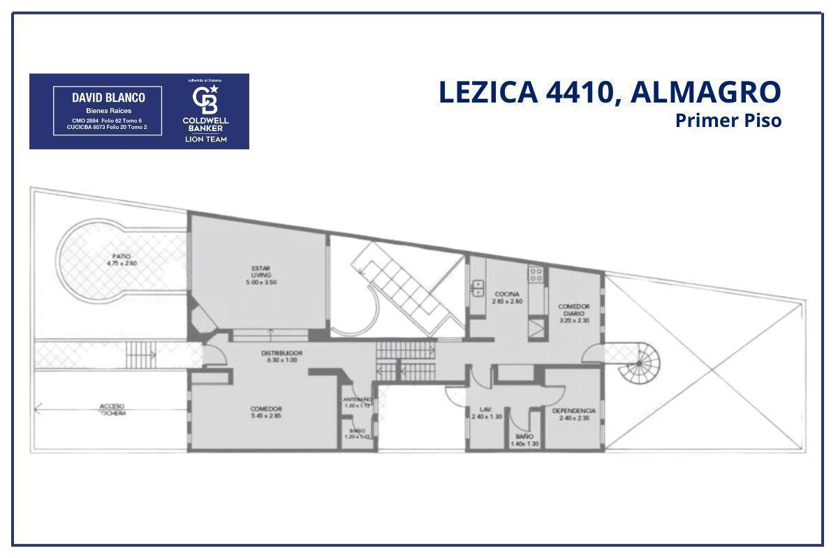 Venta - Casa 5 amb en Almagro / Lote - Permuta