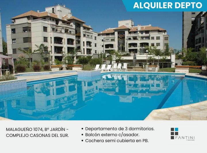 Alquiler Casonas del Sur I. 3 dorm. 2 baños. Cochera. Pileta. Guardia 24h 1