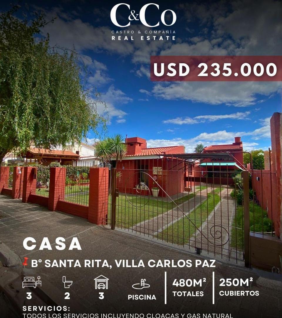 Foto de Venta De Casa 3 Dormitorios Y Pileta En Barrio Residencial Santa Rita, imagen 2