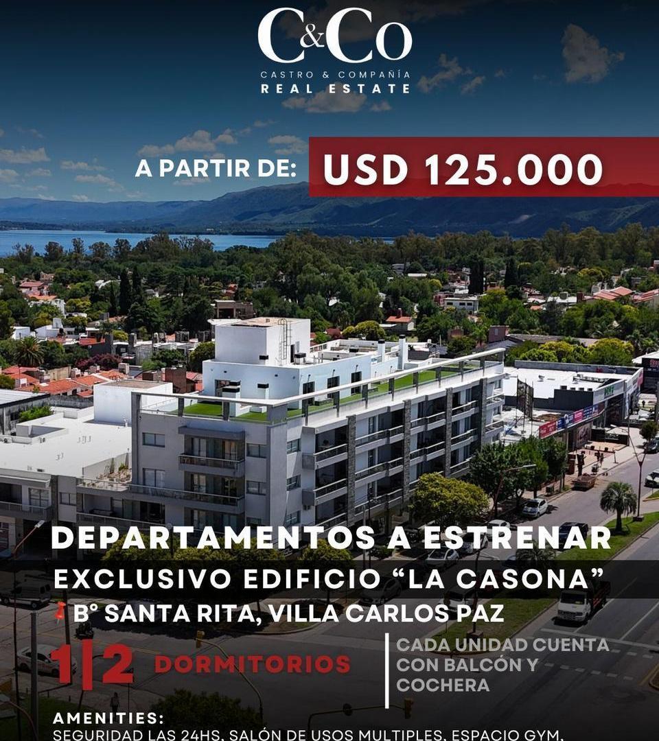 Departamentos A Estrenar Con Balcón Y Cochera En Exclusiva “La Casona” Santa Rita - Villa Carlos Paz