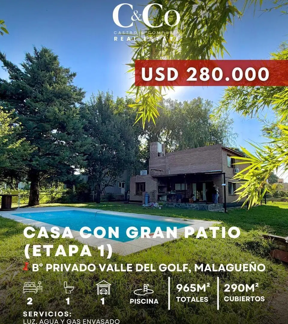 Venta Casa de 2 Dormitorios Estilo Industrial En Valle Del Golf – Etapa 1 - Malagueño 4
